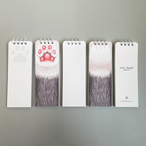 グレーの猫（方眼）